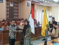 Pelantikan OSIS MPK dan Pramuka SMP Islam Athirah Bukit Baruga Di Kantor DPRD Provinsi Sulawesi Selatan