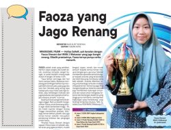 Siswi MAN 2 Makassar Raih Prestasi Renang, Yuk Kenalan dengan Faoza