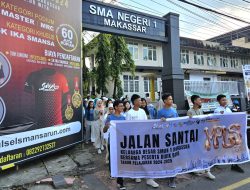 SMAN 1 Makassar Jalan Santai Bersama Sambut Peserta Didik Baru