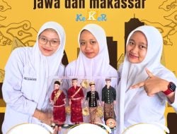 Miniatur Lucu Baju Adat Jawa dan Makassar ala SMA Islam Athirah 1 Makassar